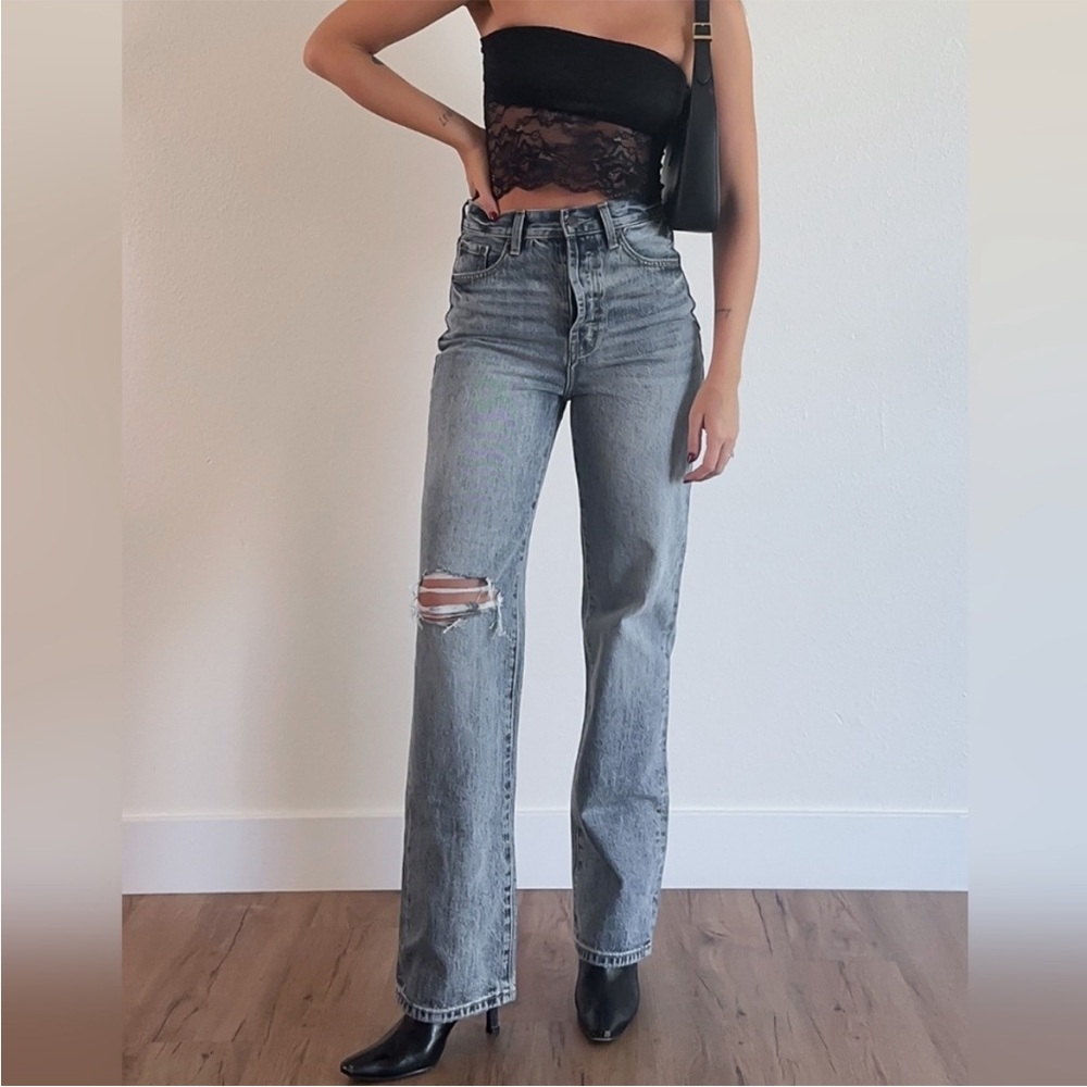 ▪️Pistola Cassie Super Hi Rise Straight Jean In Play Day Size 26